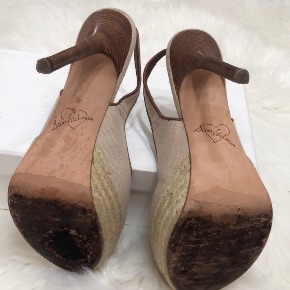 Sam Edelman S- Novato sand sling back pumps size 6 - Picture 7 of 7